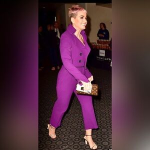 GUC Wolk Morais- Purple Cropped Blazer. Size See Measurements